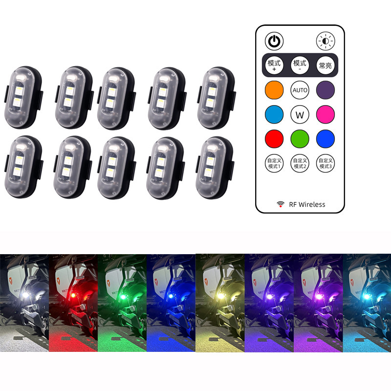 Drone Strobe Light - 10x 4x 8 Cores Sem Fio