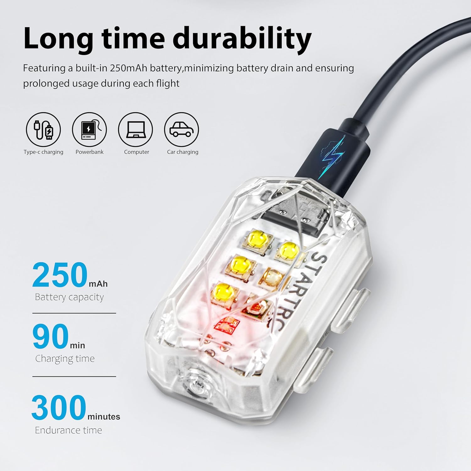 Startrrc drone luz estroboscóp - Drone Strobe Light avaliação e preço