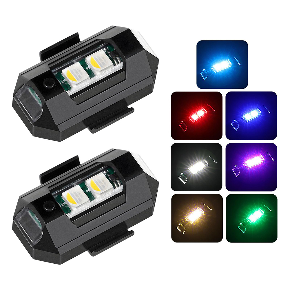 2 pces mini luzes estroboscópi - Drone Strobe Light avaliação e preço